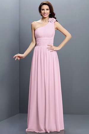 Prinzessin One Schulter Reißverschluss Bodenlanges Sittsames Brautjungfernkleid - Bild 22