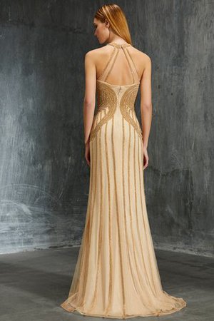 Vestido de Noche de Abalorio de Cremallera de Escote con cuello Alto de Largo - Foto 2