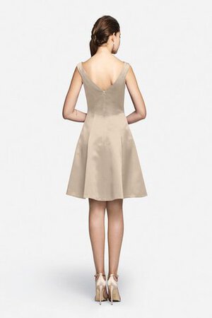 Vestido de Dama de Honor de Corte-A de Sin mangas de Escote en V de Corto con Bolsillos - Foto 14