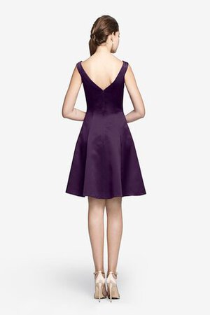 Vestido de Dama de Honor de Corte-A de Sin mangas de Escote en V de Corto con Bolsillos - Foto 8