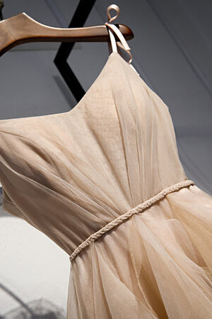 Umwerfend A-Linie Rocklänge-Asymmetrisches Ballkleid ohne Ärmeln mit Rücken Schnürung - Bild 7
