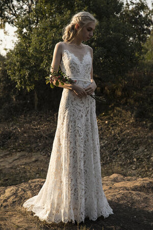 Glamouroso&Dramatico Vestido de Novia en Encaje de Playa de Encantador - Foto 3