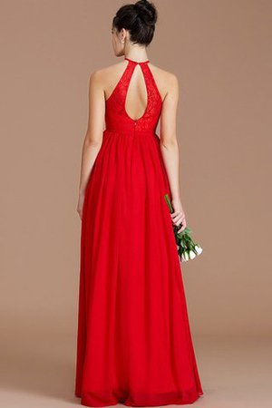 Prinzessin Normale Taille Reißverschluss Neckholder Chiffon Brautjungfernkleid - Bild 35