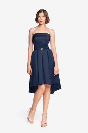 A linie trägerloser Ausschnitt vorn kurz hinten lang schick Brautjungfernkleid - Bild 3