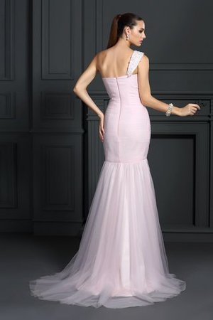 Robe de soirée longue charmeuse manche nulle de tour de ceinture empire en satin - Photo 2