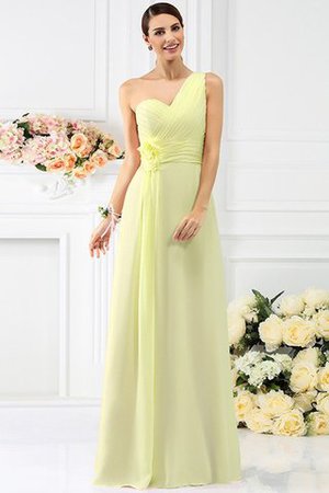 Robe demoiselle d'honneur longue plissé manche nulle avec fronce en chiffon - Photo 8