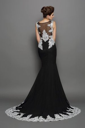 Robe de soirée longue col u profond de sirène de traîne mi-longue avec chiffon - Photo 2