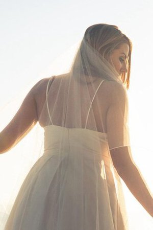 Robe de mariée a-ligne fermeutre eclair a plage v encolure jusqu'au sol - Photo 4