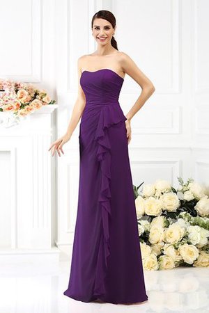 Trägerloser Ausschnitt Ärmelloses Prinzessin Empire Taille Anständiges Brautjungfernkleid - Bild 13