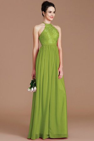 Prinzessin Normale Taille Reißverschluss Neckholder Chiffon Brautjungfernkleid - Bild 19