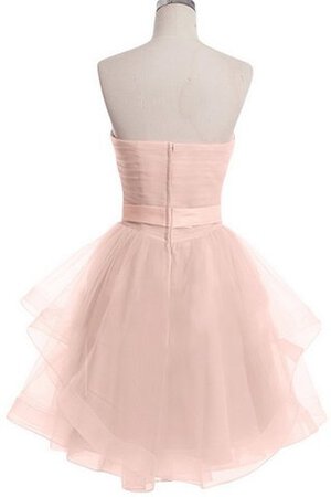 Robe fête de la rentrée naturel plissage avec gradins en tulle a-ligne - Photo 16