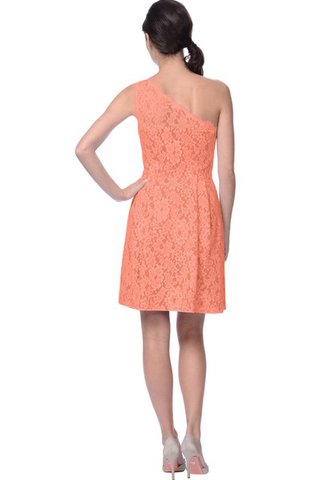 Vestido de Dama de Honor de Corte-A de Encaje Adorno de Corto de Un sólo hombro - Foto 2