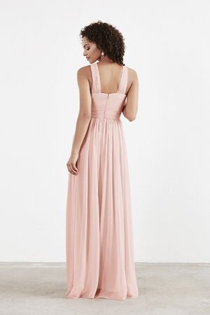 Verlockend Normale Taille Schlichtes Stilvolles Brautjungfernkleid aus Chiffon - Bild 3