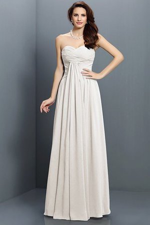 Herz-Ausschnitt Satin Ärmelloses Brautjungfernkleid mit Drapierung mit Plissierungen - Bild 16