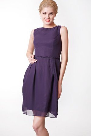 Abito da Damigella in Chiffon con Nastro Tubino con Fusciacca mini Romantico - Foto 5