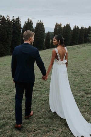 Robe de mariée grosses soldes sans dos avec sans manches facile sexy - Photo 2