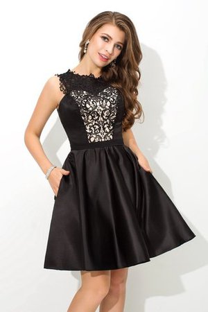 Normale Taille Mini Formelles Sexy Cocktailkleid mit Reißverschluss - Bild 1