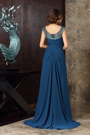 Robe mère de mariée longue a-ligne en chiffon de princesse de traîne courte - Photo 2