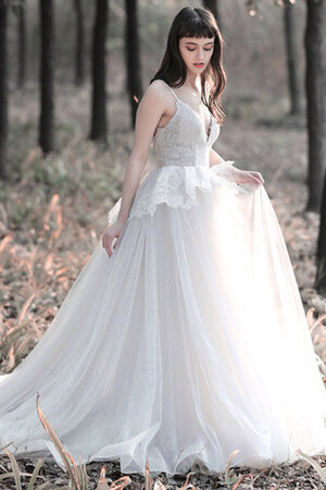 Abito da sposa in pizzo originale pudica principessa appariscente a sala - Foto 3
