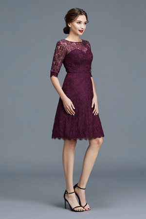 Vestido de Dama de Honor de Corte-A de Deslumbrante de Sin mangas de Barco - Foto 6