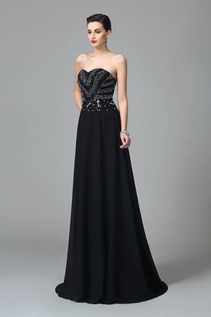 Robe de bal longue solennelle col en forme de cœur de princesse avec perle - Photo 5