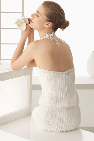 Dom Halle Outdoor bodenlanges einfaches Brautkleid mit Perlen - Bild 3