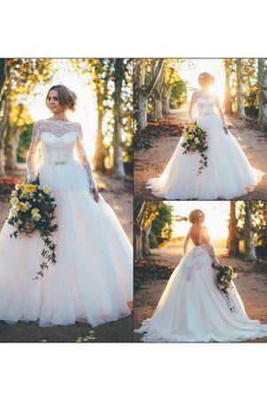 Abito da Sposa All Aperto con Maniche Lunghe tradizionale Esclusivo convenzionale A Terra - Foto 3