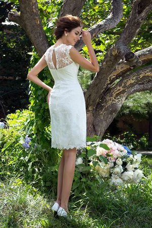 Robe de mariée bref naturel a-ligne de princesse fermeutre eclair - Photo 2