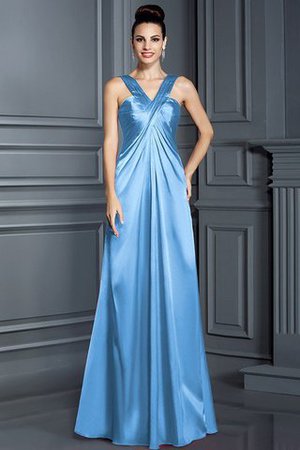 Spaghetti Träger A Linie Ärmelloses Empire Taille Anständiges Brautjungfernkleid - Bild 2