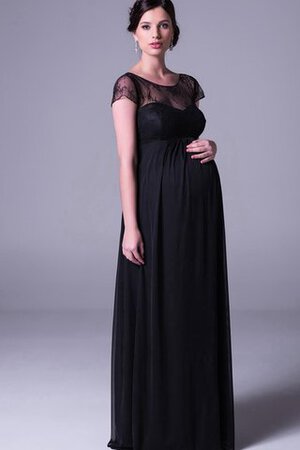 Robe demoiselle d'honneur delicat simple avec chiffon avec décoration dentelle avec zip - Photo 1