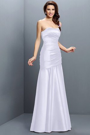 Ärmellos Trägerlos Gerüschtes Prinzessin Bodenlanges Brautjungfernkleid - Bild 29