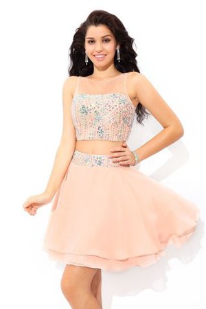 Robe de bal bref sexy de princesse fermeutre eclair manche nulle - Photo 5