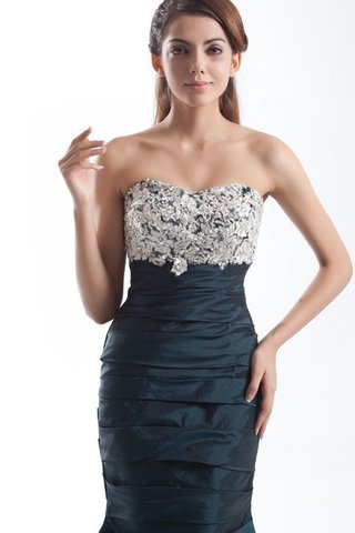 Meerjungfrau Stil trägerloser Ausschnitt gerüschtes Abendkleid mit Bordüre - Bild 2