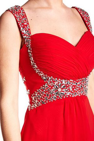 Robe de bal simple col élisabéthain de traîne courte avec chiffon avec zip - Photo 3