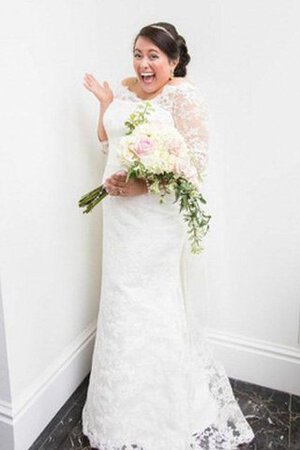 Abito da Sposa con Applique in Pizzo Moderno Vintage a Spiaggia Semplice - Foto 2