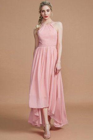 Robe demoiselle d'honneur naturel avec sans manches de princesse dénudé a-ligne - Photo 26