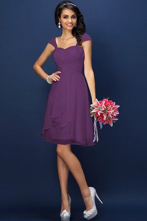 Abito da Damigella in Chiffon con Piega Conotta A-Line Principessa - Foto 6