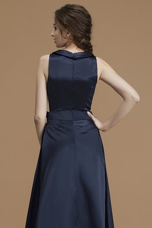 Reißverschluss Prinzessin Funkelnd A-Line Brautjungfernkleid mit Blume - Bild 8