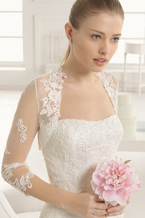 Abito da Sposa Lungo Senza Maniche originale sogno A-Line Spazzola Treno - Foto 3