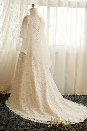 Robe de mariée a eglise longueru au niveau de sol rêveur luxueux naturel - Photo 6