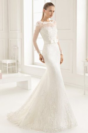 Abito da Sposa in Pizzo favola Spazzola Treno Sirena conservatore Coda a strascico watteau - Foto 3