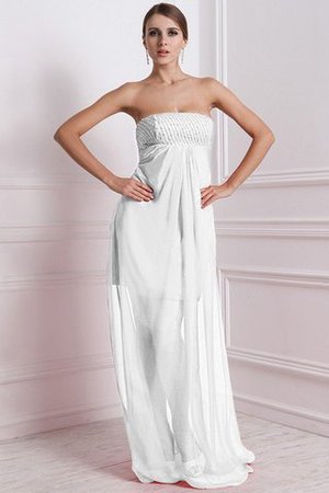 Robe demoiselle d'honneur avec chiffon a-ligne avec zip avec perle de bustier - Photo 29