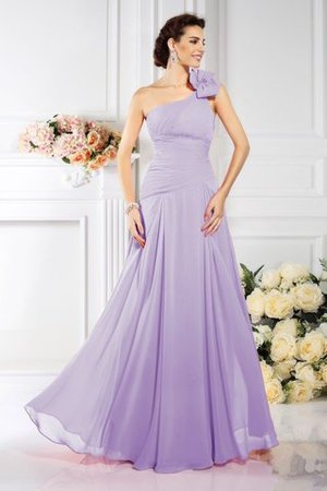Chiffon Prinzessin Bodenlanges Brautjungfernkleid mit Plissierungen ohne Ärmeln - Bild 19