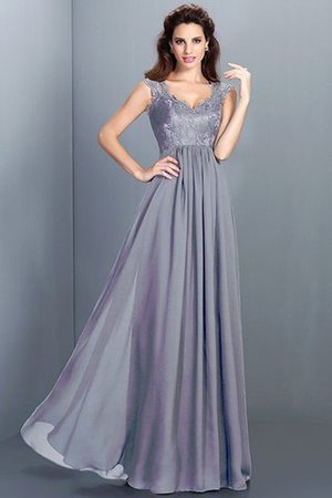 Vestido de Dama de Honor de Corte princesa de Hasta el suelo de Encaje Adorno - Foto 28