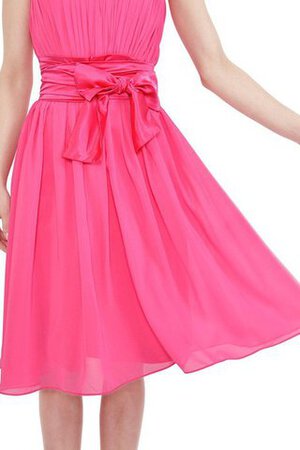 Robe douce seize avec ruban avec sans manches fermeutre eclair ruché avec chiffon - Photo 3