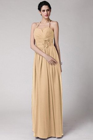 Robe demoiselle d'honneur longue avec sans manches maillot avec chiffon de dos nu - Photo 12