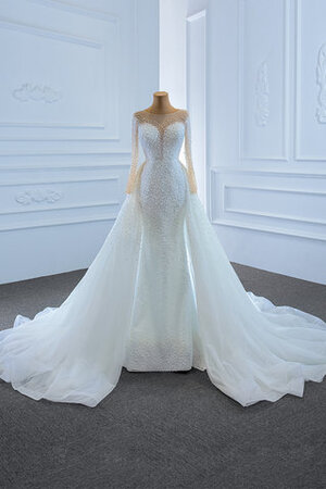 Robe de mariée distinctif textile en tulle formelle distinguee naturel - Photo 7