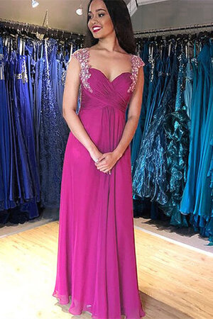 Ausgezeichnet Attraktives Bodenlanges Ballkleid aus Dehnbarer Satin aus Chiffon - Bild 2