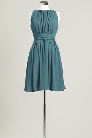 Vestido de Dama de Honor de Corte-A de Sin mangas de Corto de Joya - Foto 14