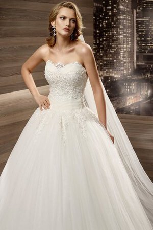 Abito da Sposa Ball Gown in pizzo Allacciato favola in Pizzo con Applique - Foto 3